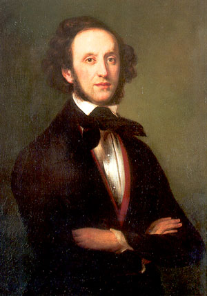 Felix Mendelssohn Bartholdy (1809–1847) by Eduard Magnus (1799–1872) in 1845. Image credit: Bodleian Libraries, University of Oxford